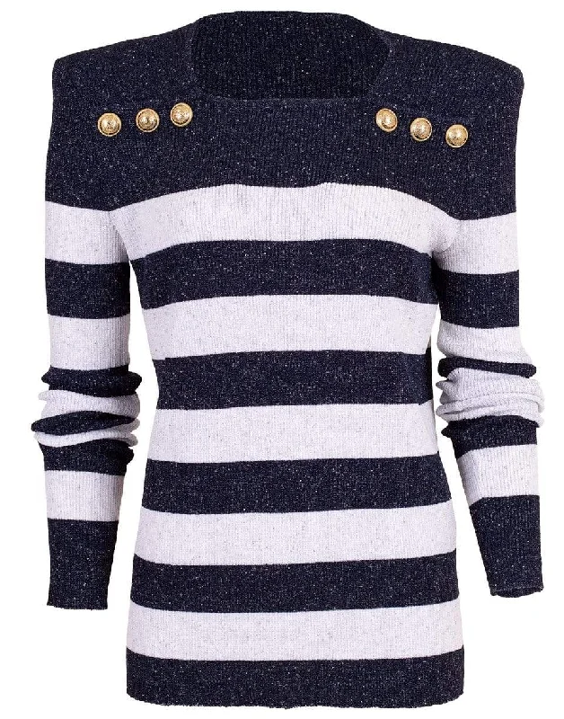 Striped Knit Sweater