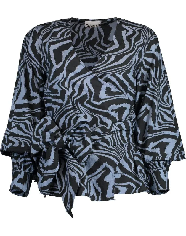 Print Wrap Top