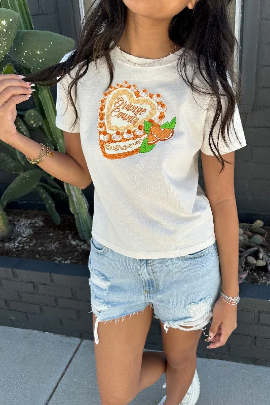 Orange County Party Cake Graphic Baby Tee