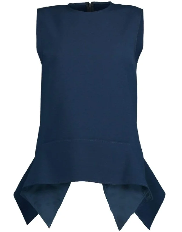 Petrol Draped Shell Top