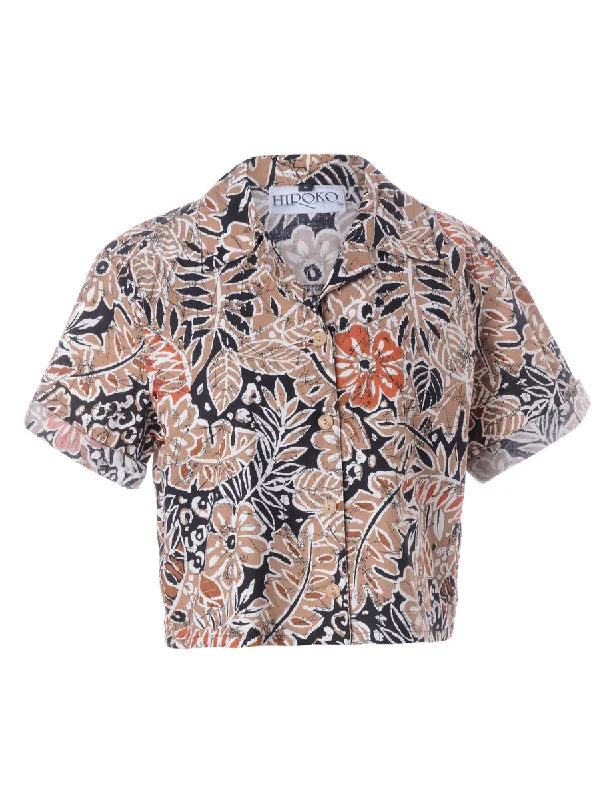 Label Juliet Cropped Hawaiian Shirt