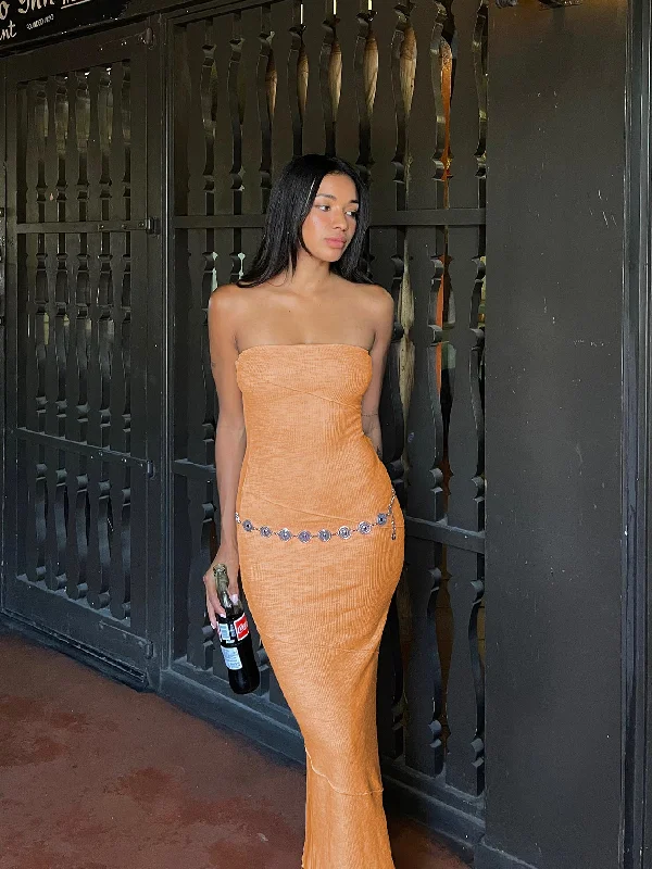 Oscar Midi Dress Orange