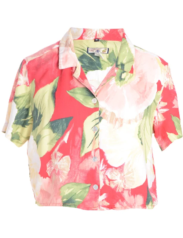 Label Juliet Cropped Hawaiian Shirt