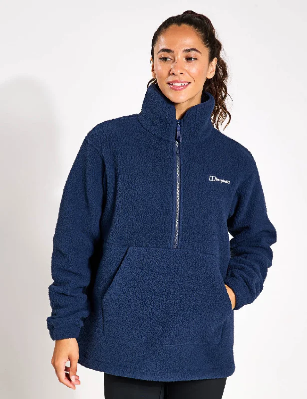 Hawksker Half Zip Sherpa Fleece - Dusk