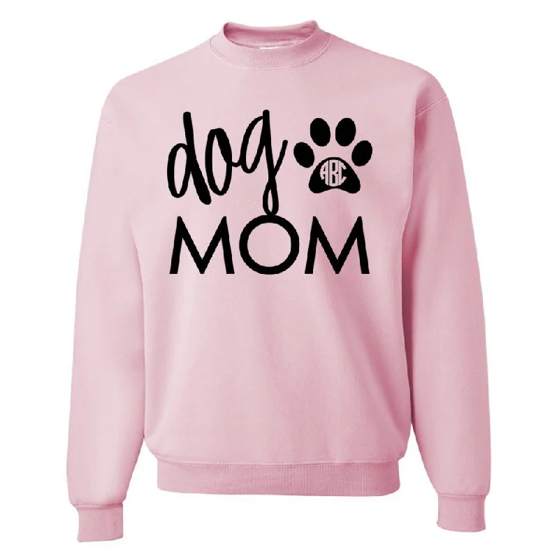 Monogrammed 'Dog Mom' Crewneck Sweatshirt