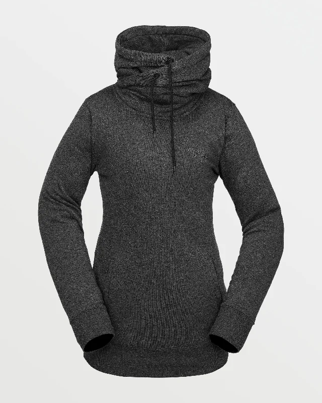 Womens Tower Pullover Fleece - Black