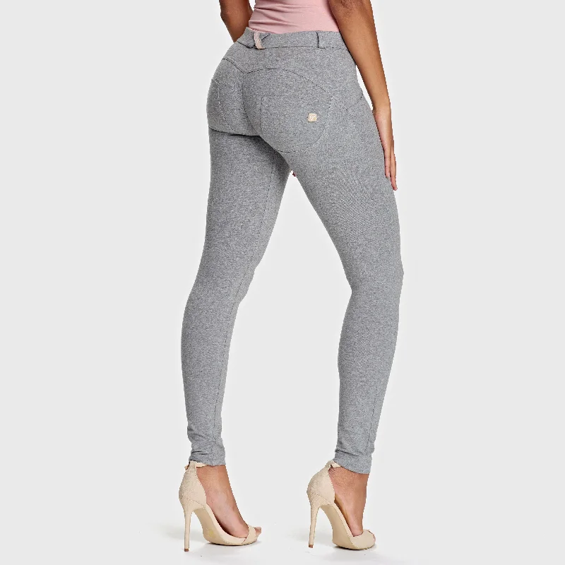 WR.UP® Fashion - Mid Waist - Full Length - Melange Grey