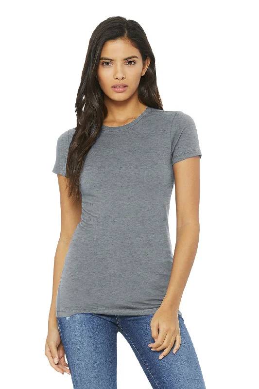 Bella + Canvas Womens The Favorite Short Sleeve Crewneck T-Shirt - Heather Grey