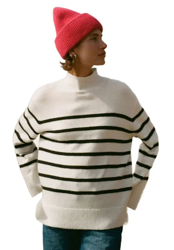 Fin Stripe Sweater Sea Salt