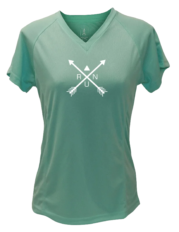 Women's Reflective Short Sleeve Shirt - Crossed Arrows