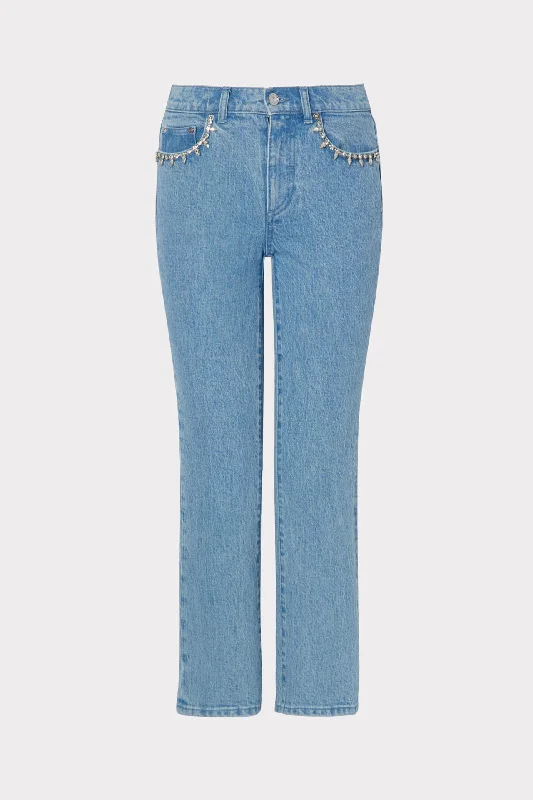 Hali Crystal Embellished Jeans