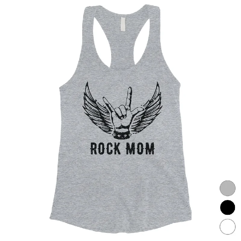 Rock Mom Tank Top Womens Sleeveless Shirt Cute Mother's Day Gift