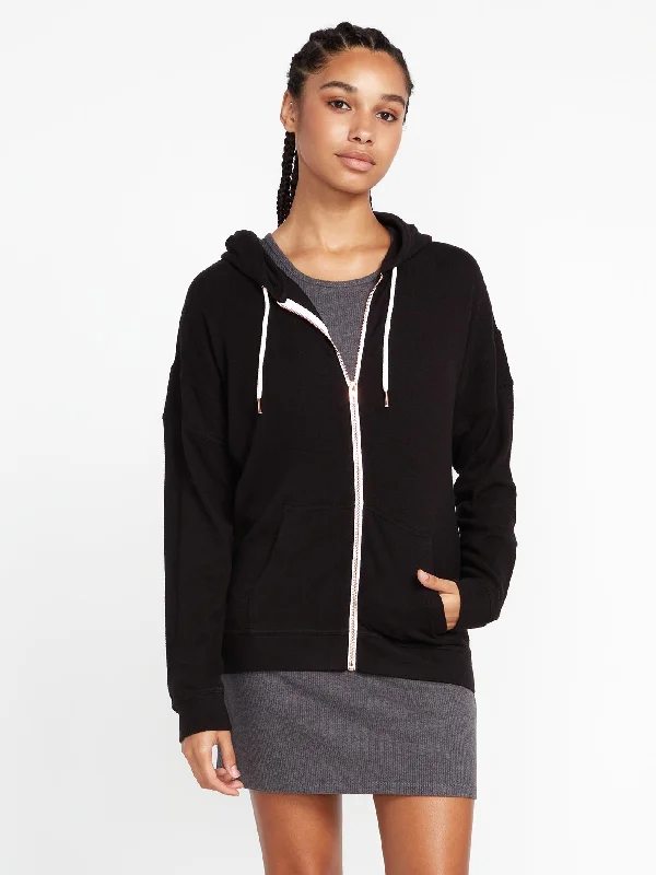 Lived in Lounge Zip Jacket - Black